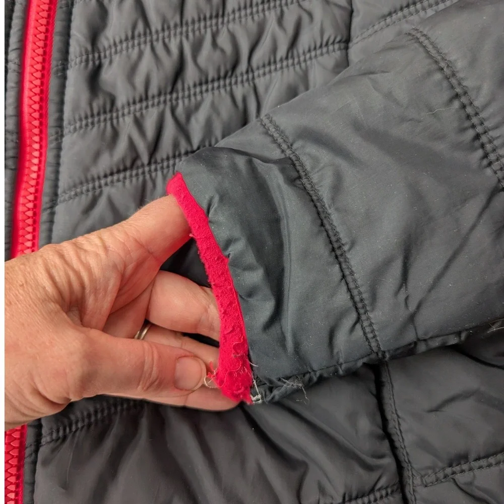 Under Armour‎ ColdGear Hooded Jacket Black Pink Youth YLG Girls Puffer